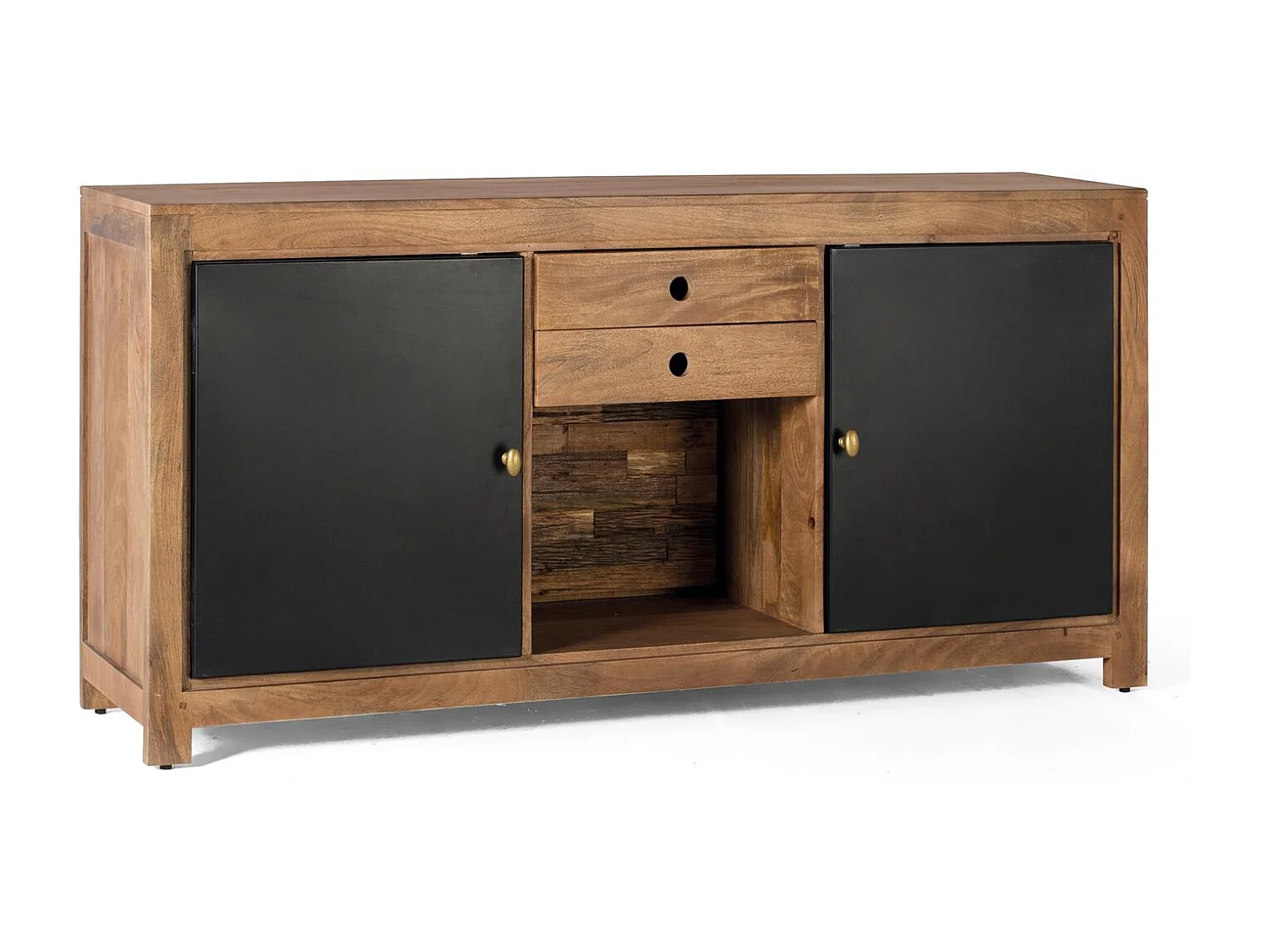 Buffet en bois manguier et métal noir