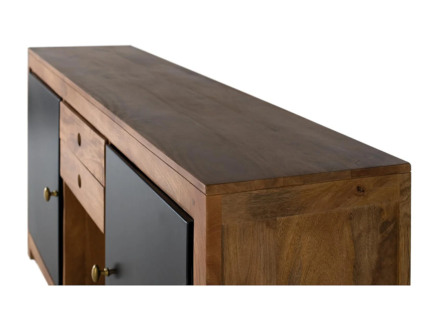 Buffet en bois manguier et métal noir