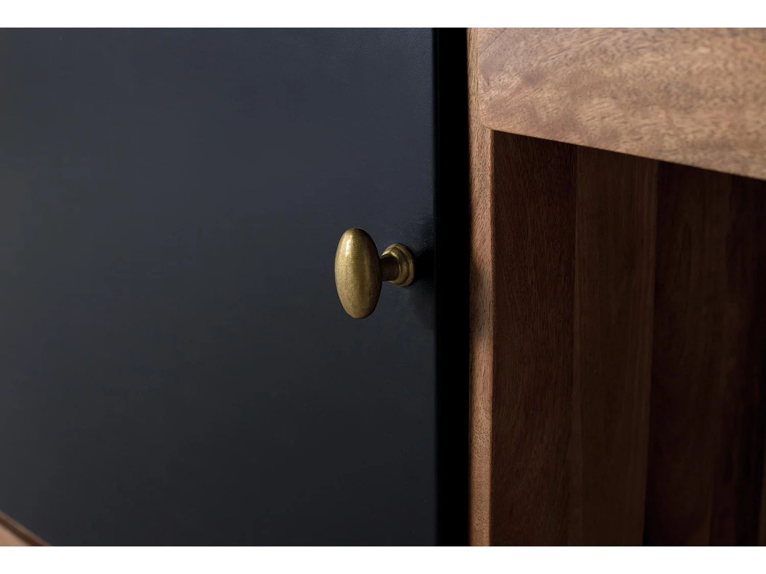 Buffet en bois manguier et métal noir