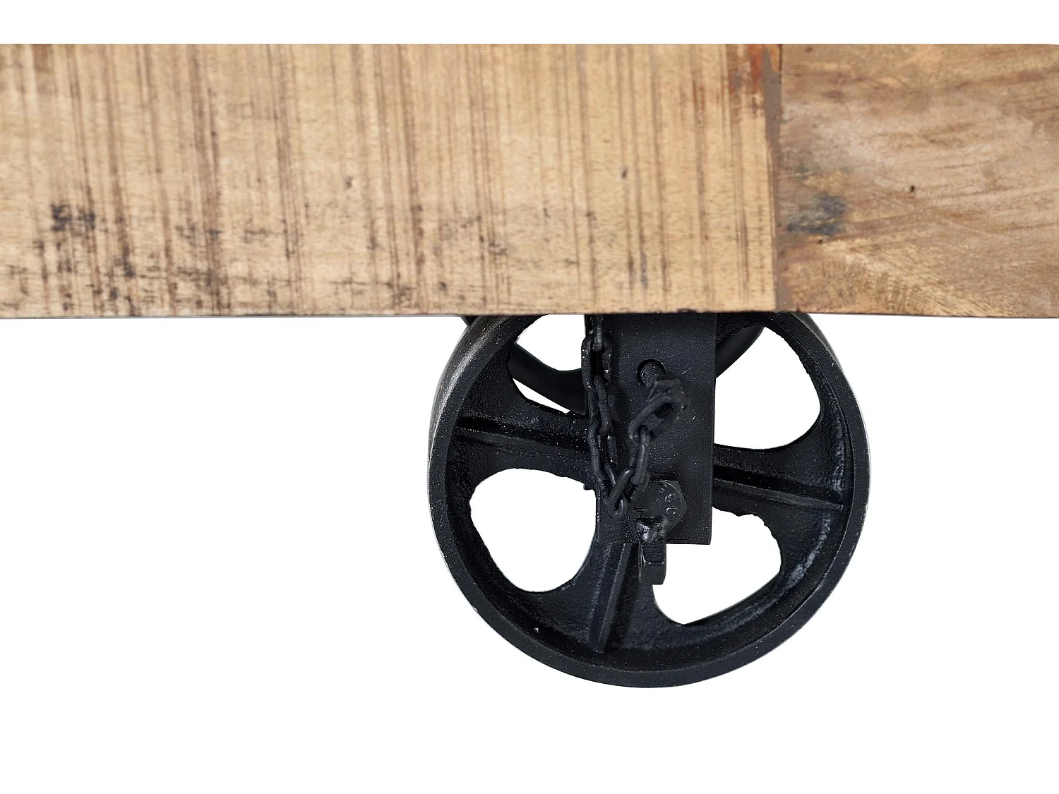 Buffet industriel en manguier et pieds en métal couleur naturelle