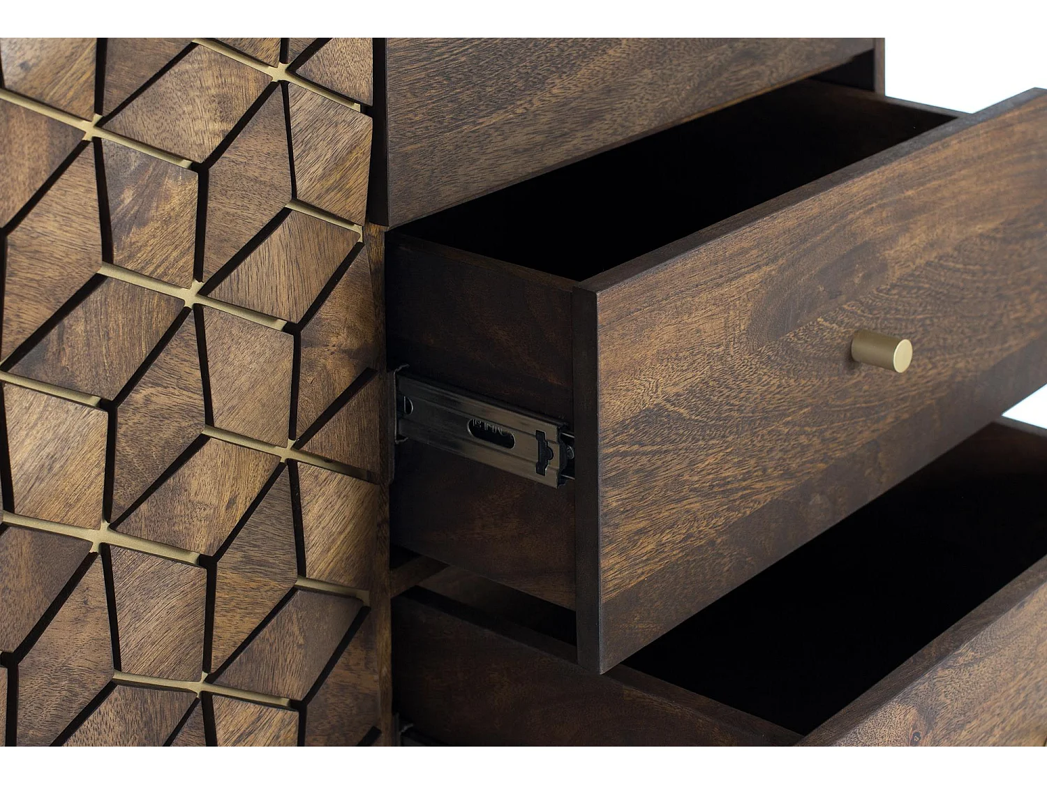 Buffet en bois manguier et métal