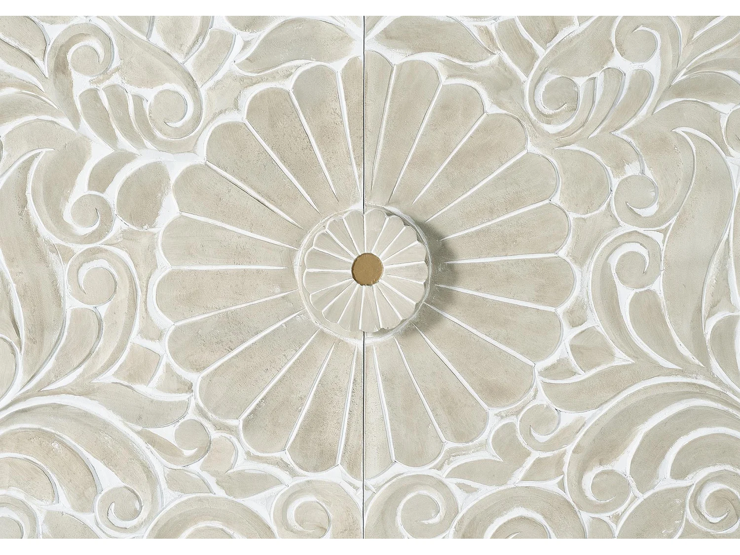 Credenza moderna in stile mediterraneo in legno di mango - 80x190x40