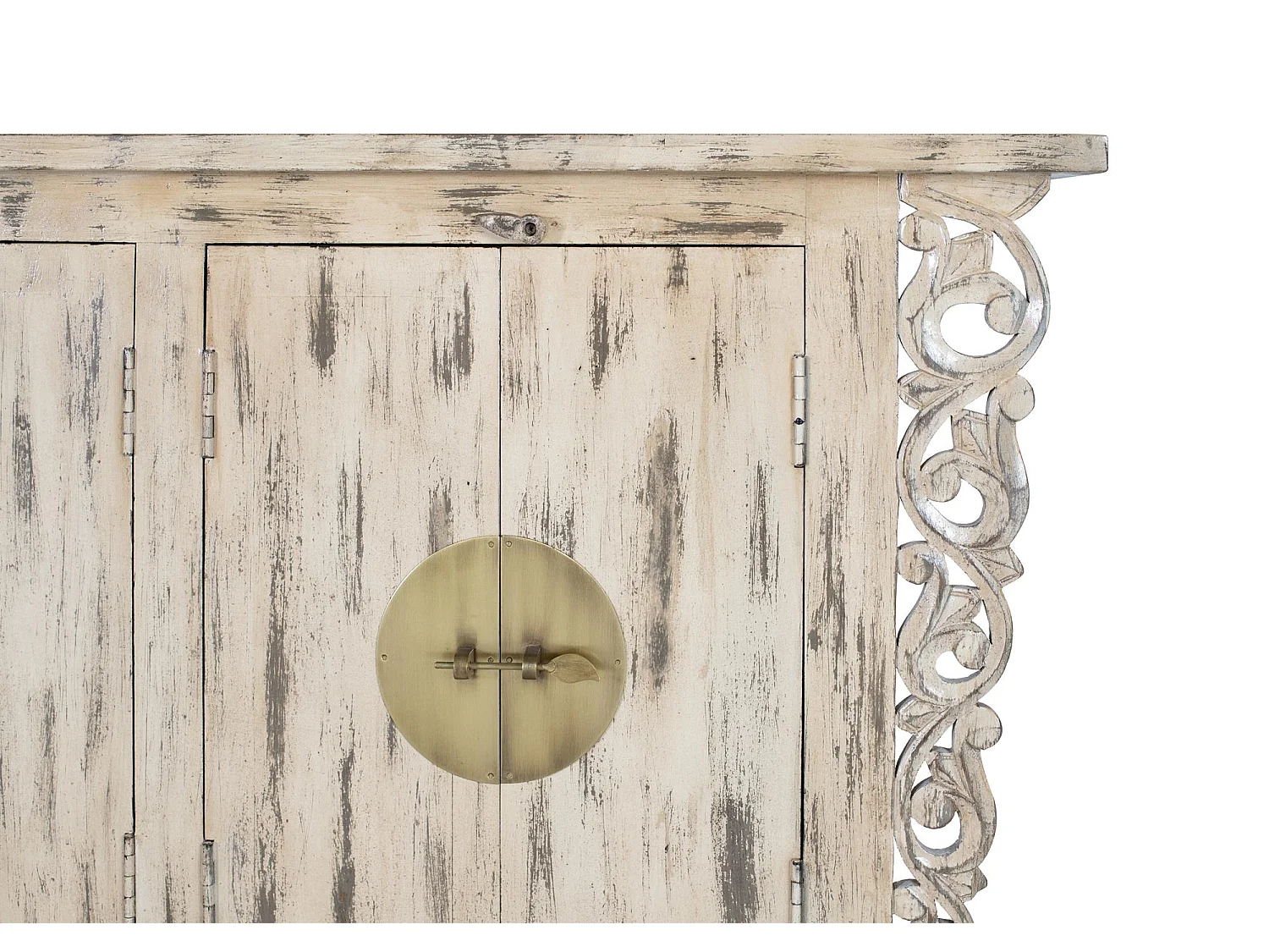 2-deurs kledingkast handgemaakt in mangohout