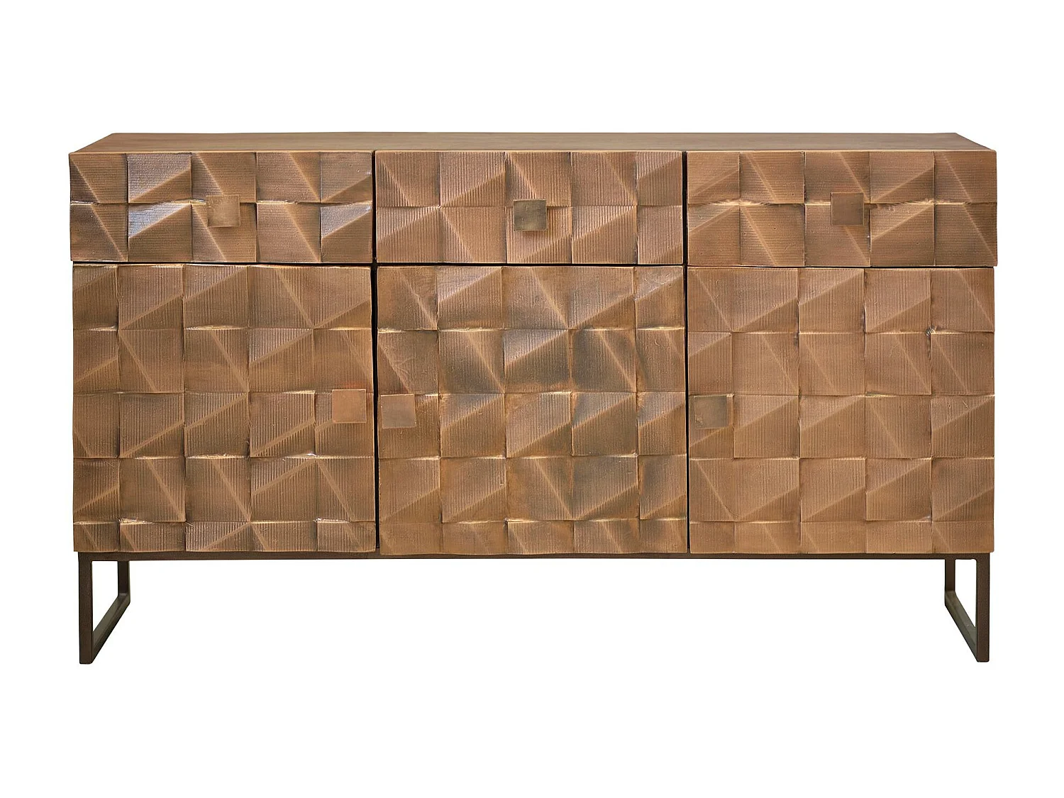 Sideboard aus Mangoholz und Bronze