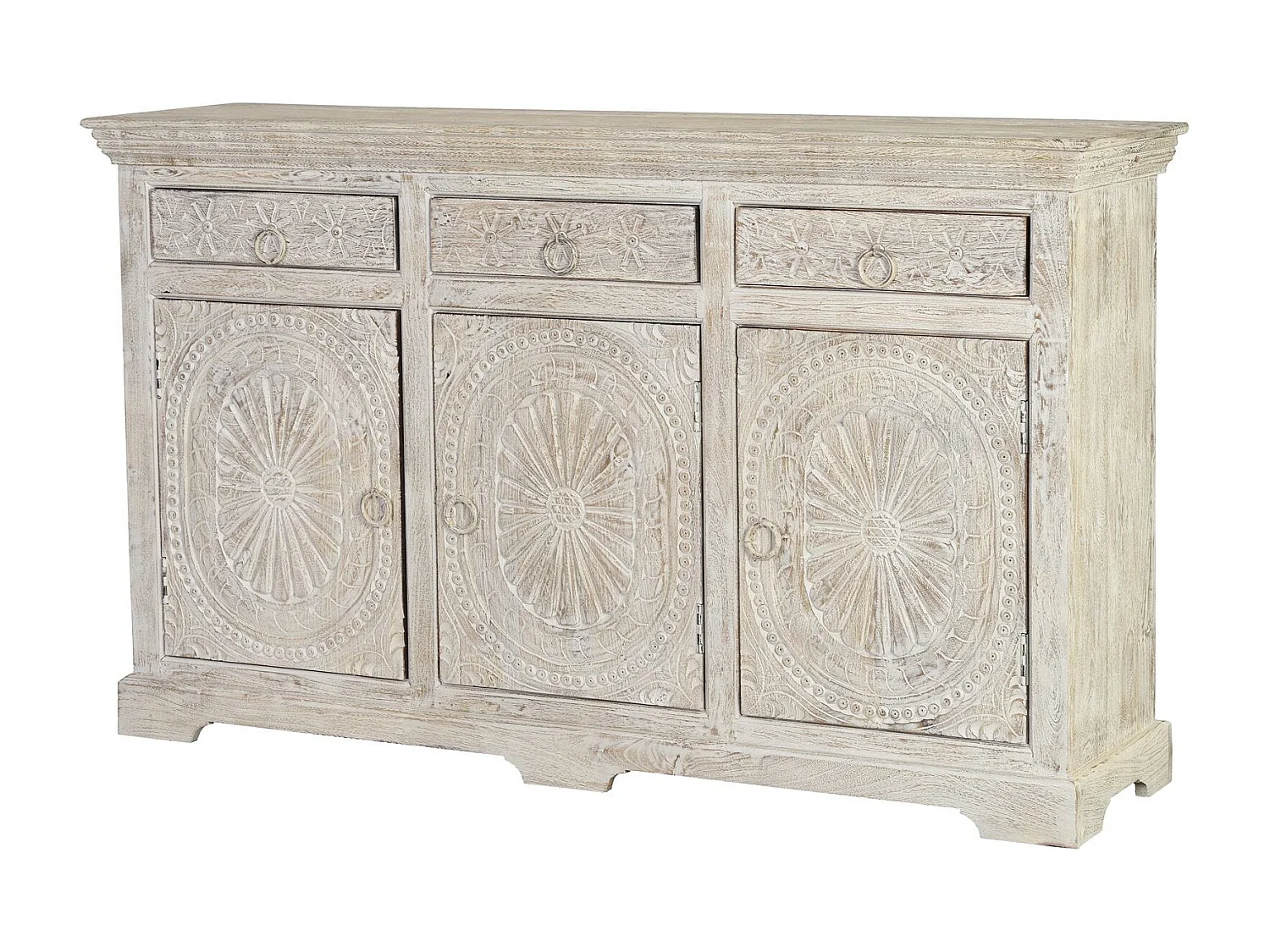 Aparador manga branca envelhecida Blanco.Giner y Colomer.90x40x150