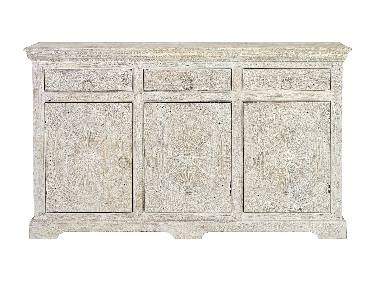 Aparador manga branca envelhecida Blanco.Giner y Colomer.90x40x150