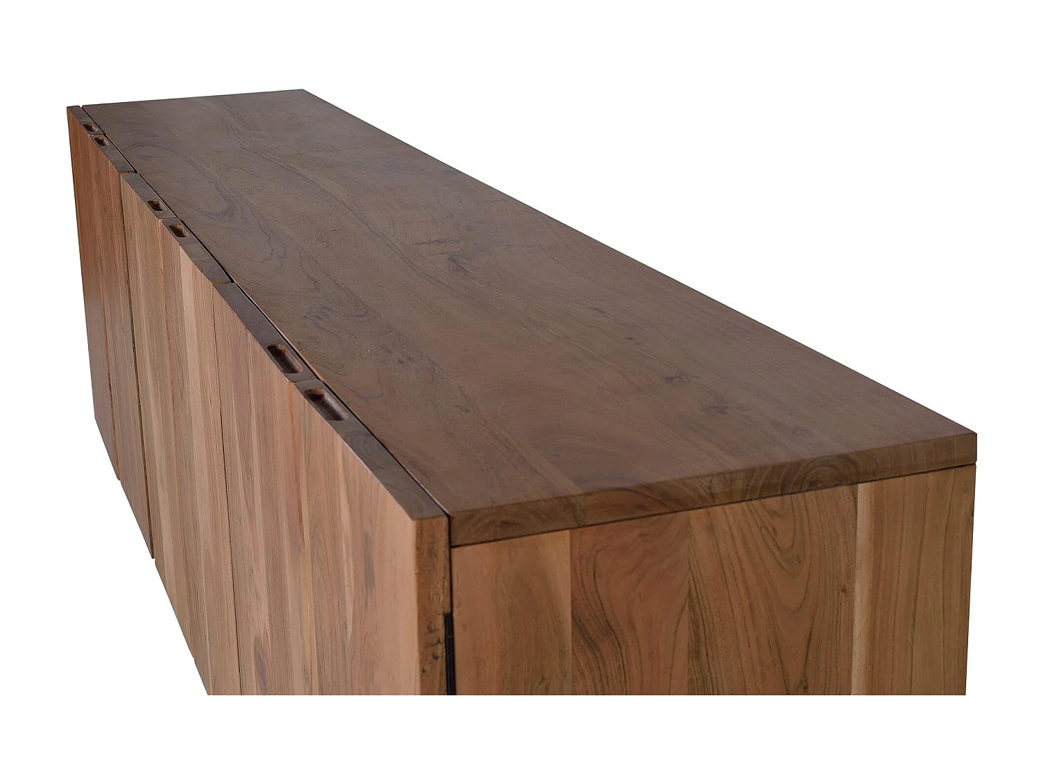 Buffet en bois d'acacia et métal