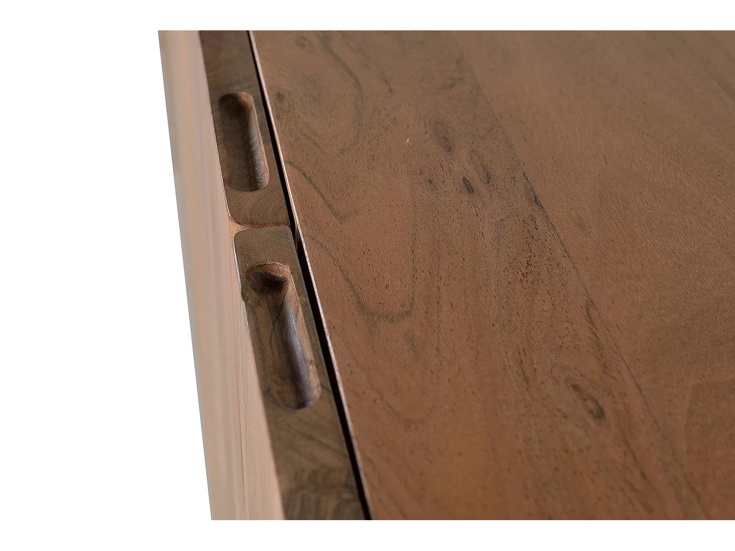 Buffet en bois d'acacia de style rustique moderne - 74 x 220 x 45