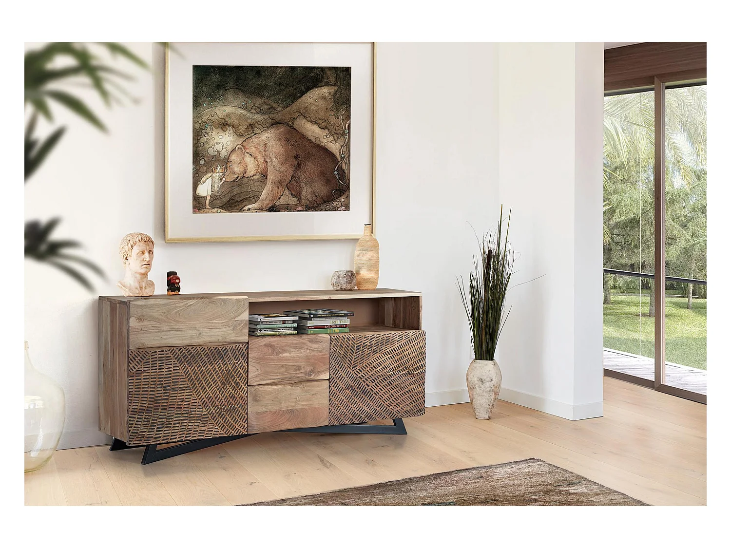Sideboard / TV-Schrank aus Akazienholz