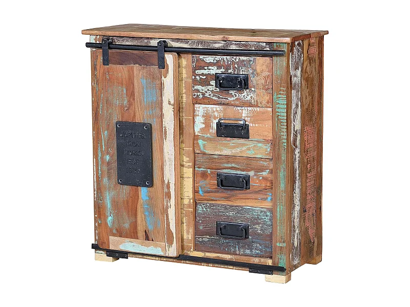 Kommode aus recyceltem Holz