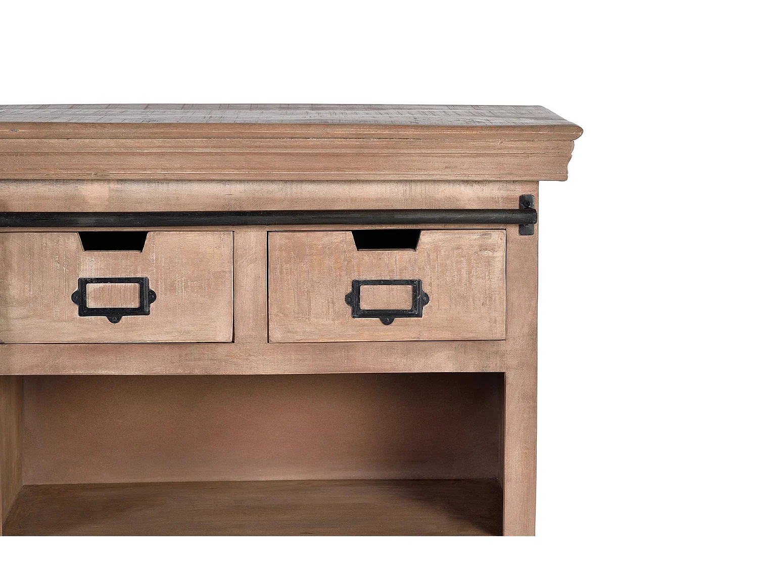 Buffet en bois de manguier e metal