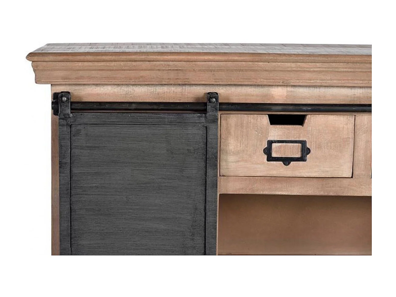 Buffet en bois de manguier e metal