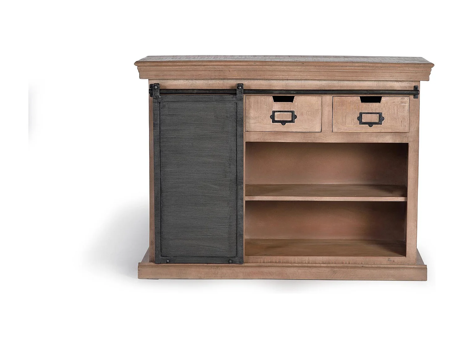 Buffet en bois de manguier e metal