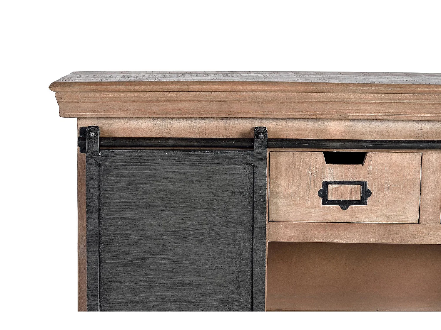 Buffet en bois de manguier e metal