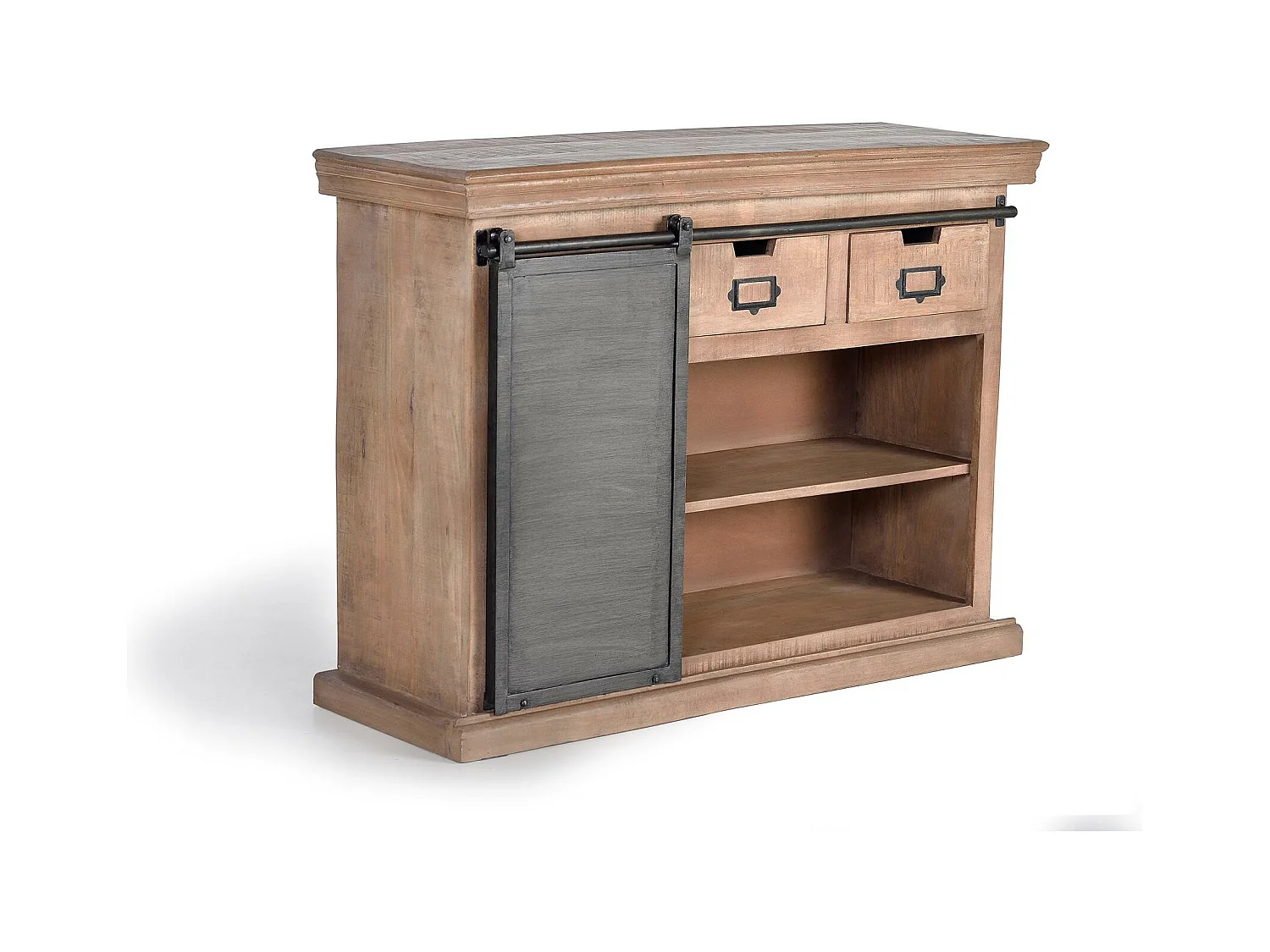 Buffet en bois de manguier e metal