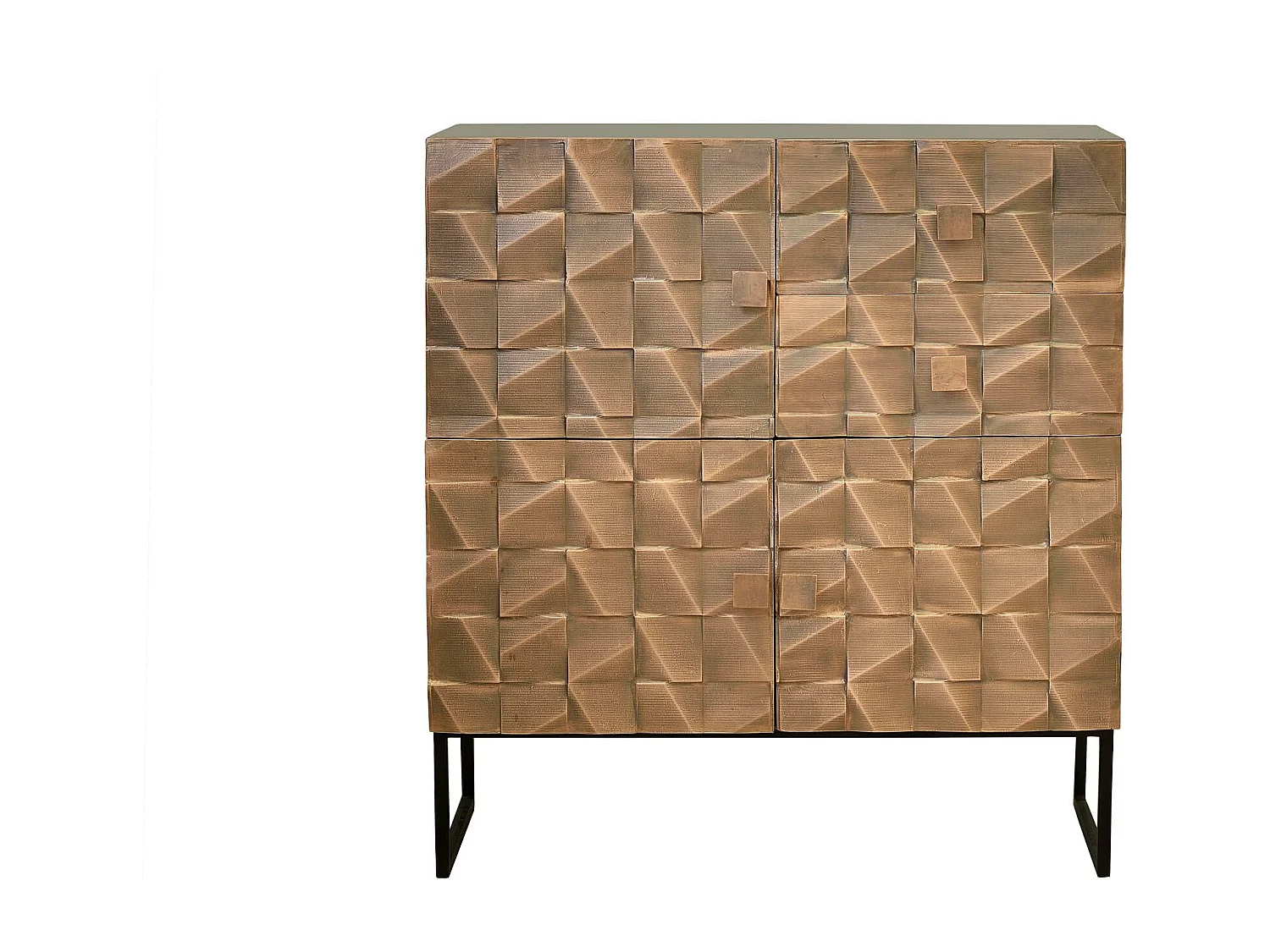 Sideboard aus Mangoholz und Bronze