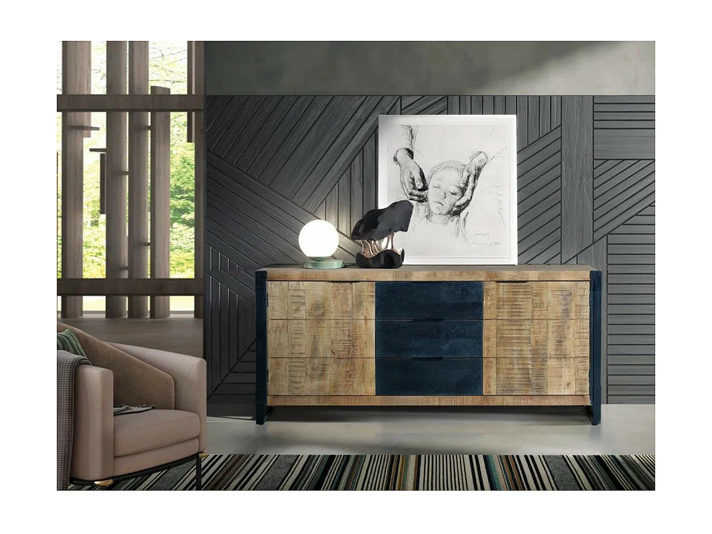 Sideboard aus Mangoholz
