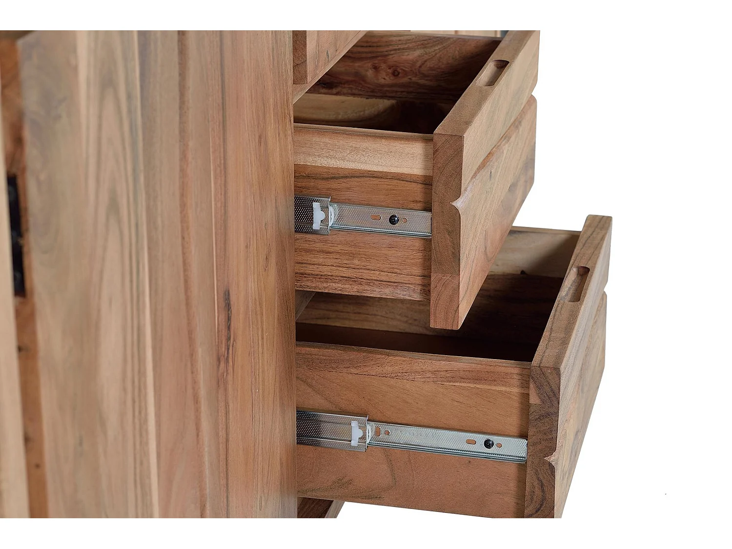 Buffet en bois d'acacia de style rustique moderne - 81 x 172 x 45