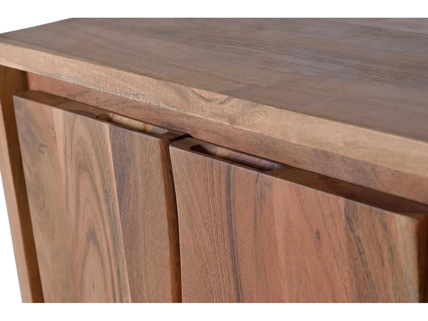 Buffet en bois d'acacia de style rustique moderne - 81 x 172 x 45
