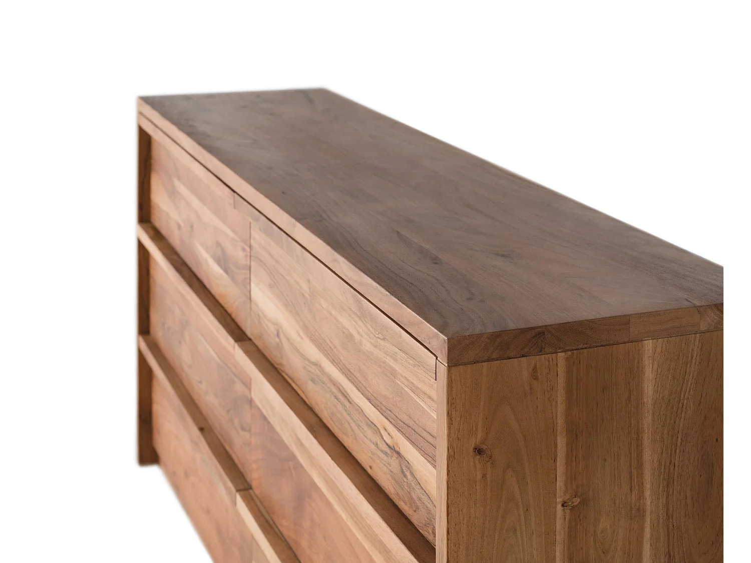 Buffet en bois d'acacia teinte naturelle