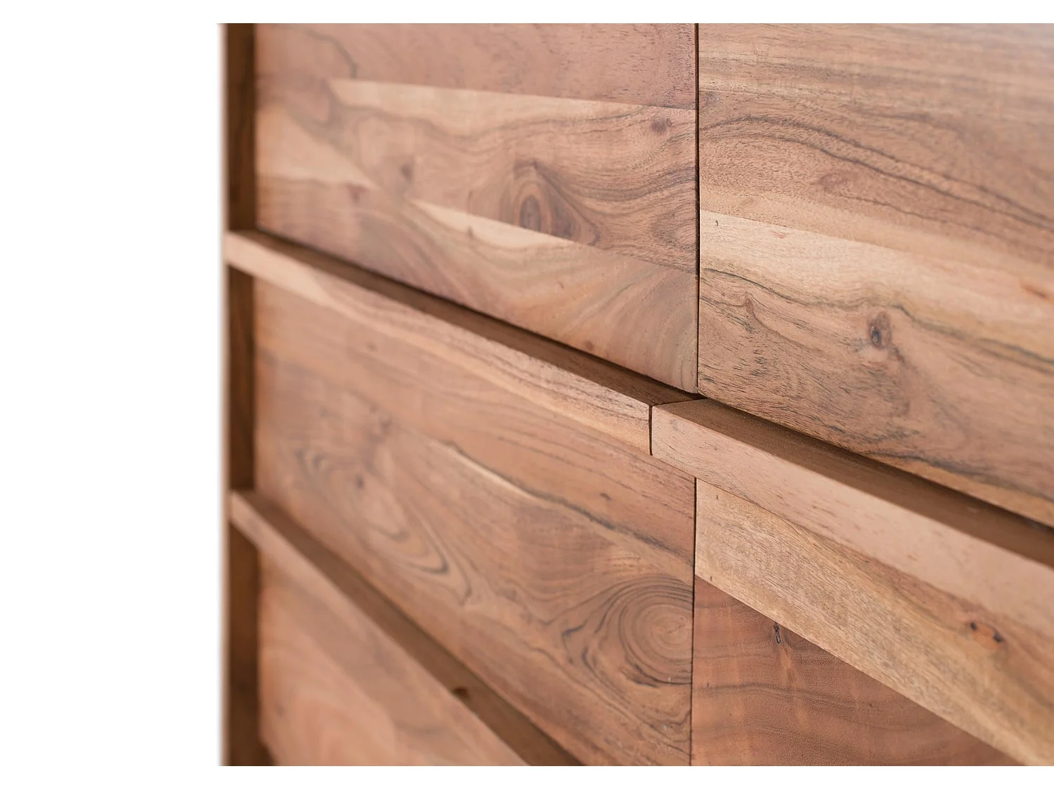 Buffet en bois d'acacia teinte naturelle