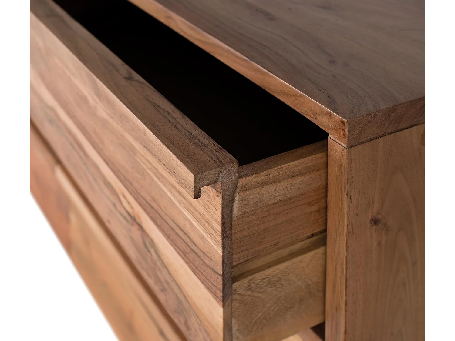 Buffet en bois d'acacia teinte naturelle