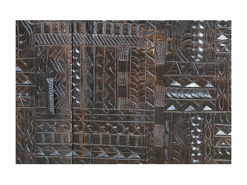 Buffet en bois de manguier et pieds en métal