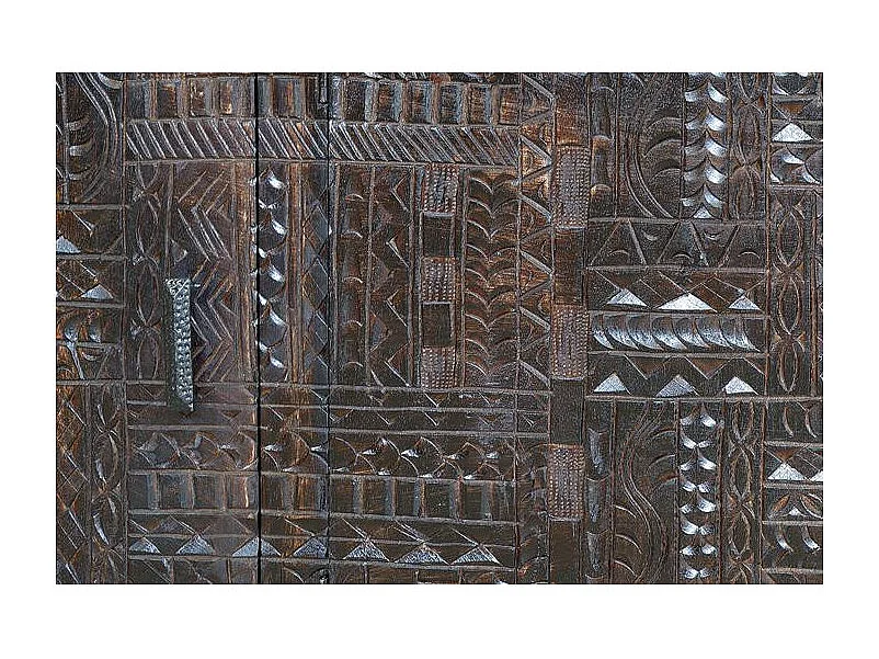 Sideboard aus Mangoholz und Eisenbeinen