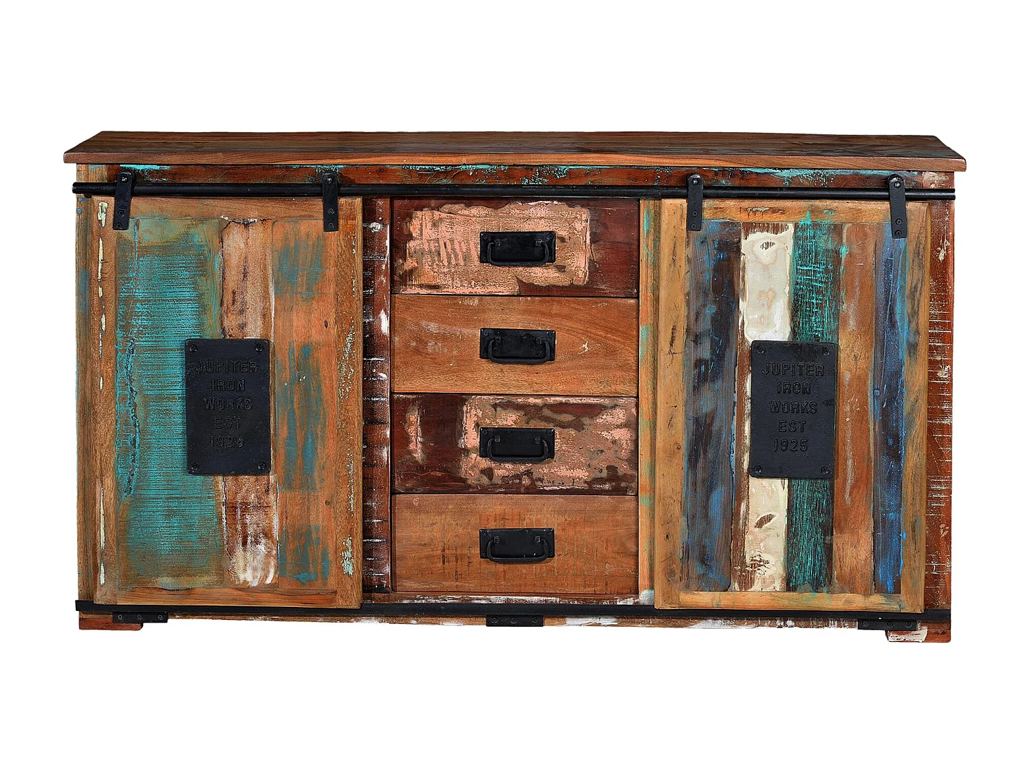 Sideboard aus recyceltem Holz