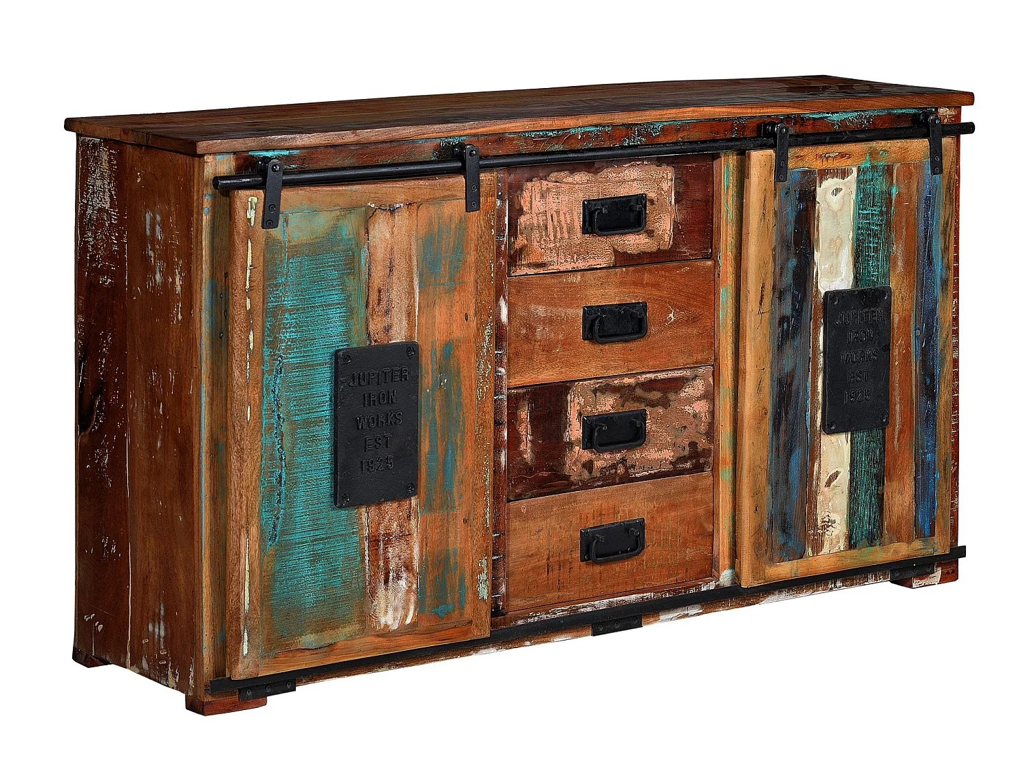 BANGKOK - Exclusief buffet in veelkleurig gerecycled hout