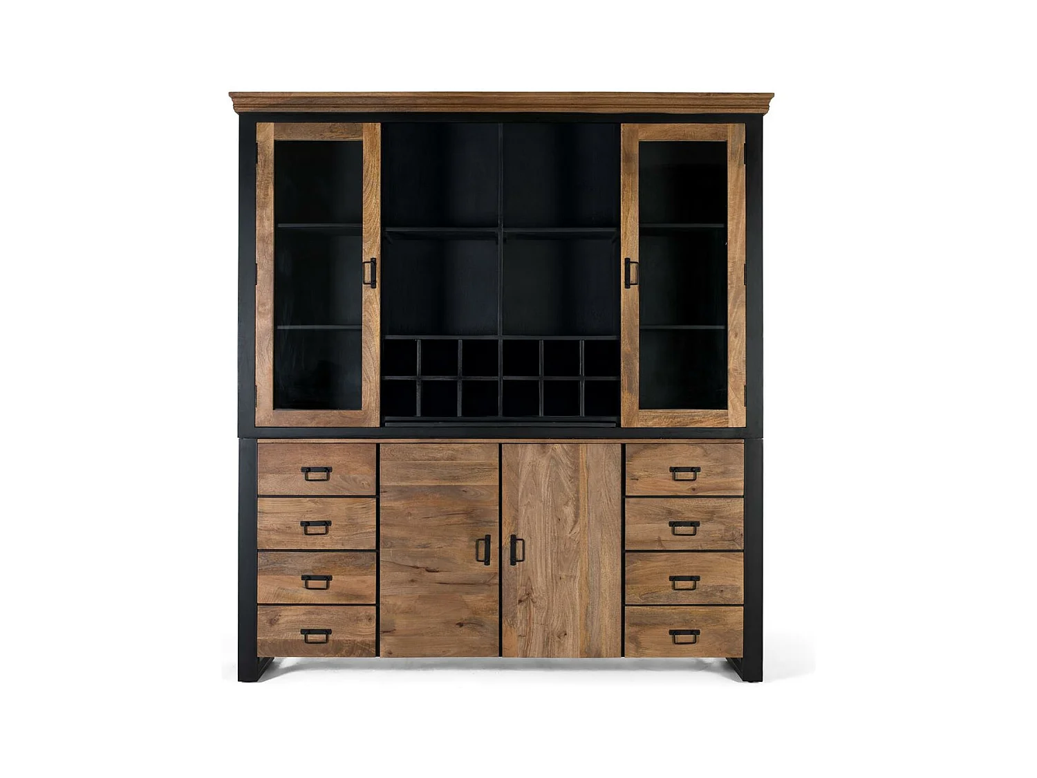 Armoire en bois manguier et métal