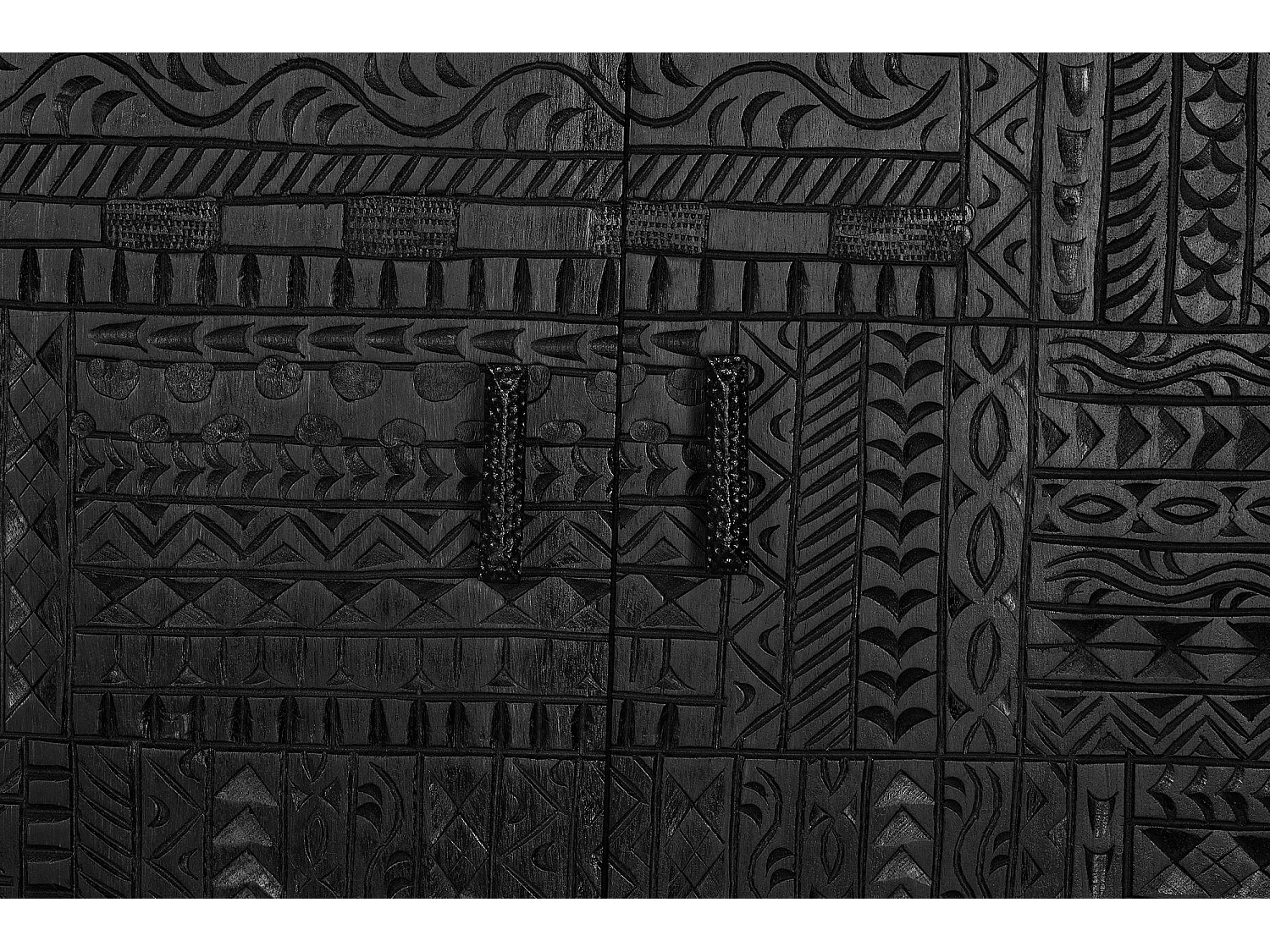 Console en manguier et noyer foncé Marrón.Giner y Colomer.77x40x100