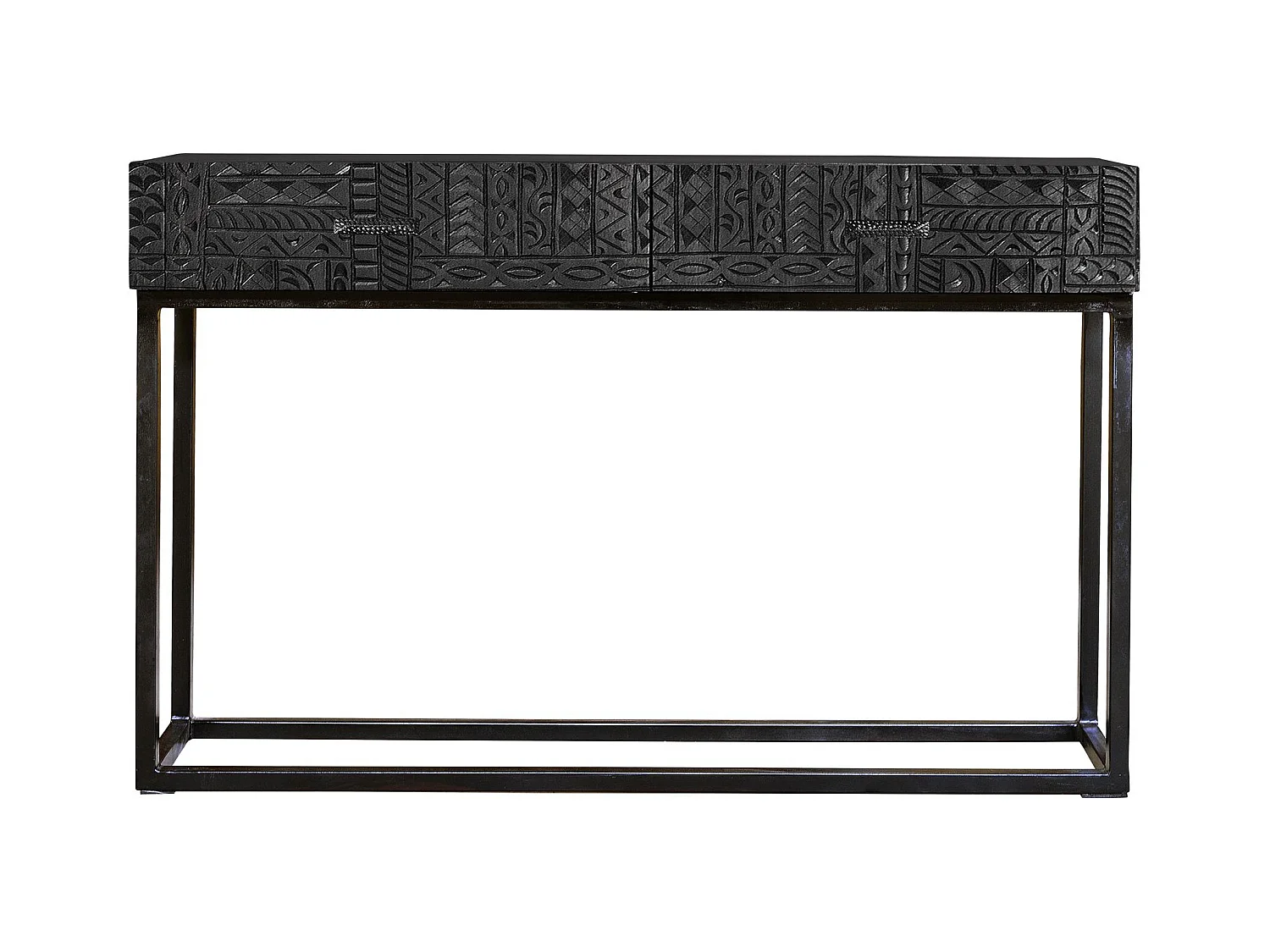 Récepteur en bois de manguier et pieds en métal