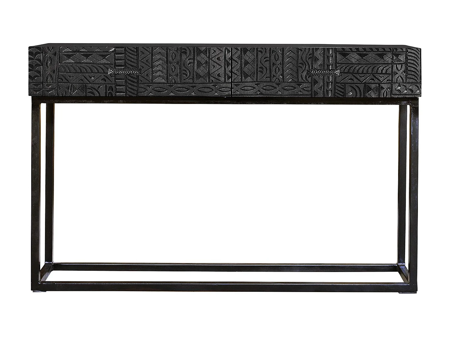 Récepteur en bois de manguier et pieds en métal