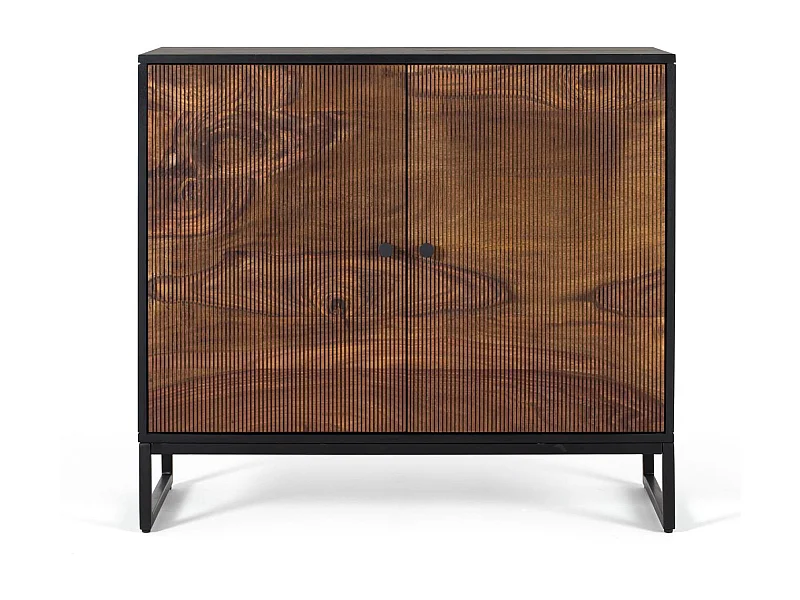 Sideboard aus Palisander- und Mangoholz mit Metall