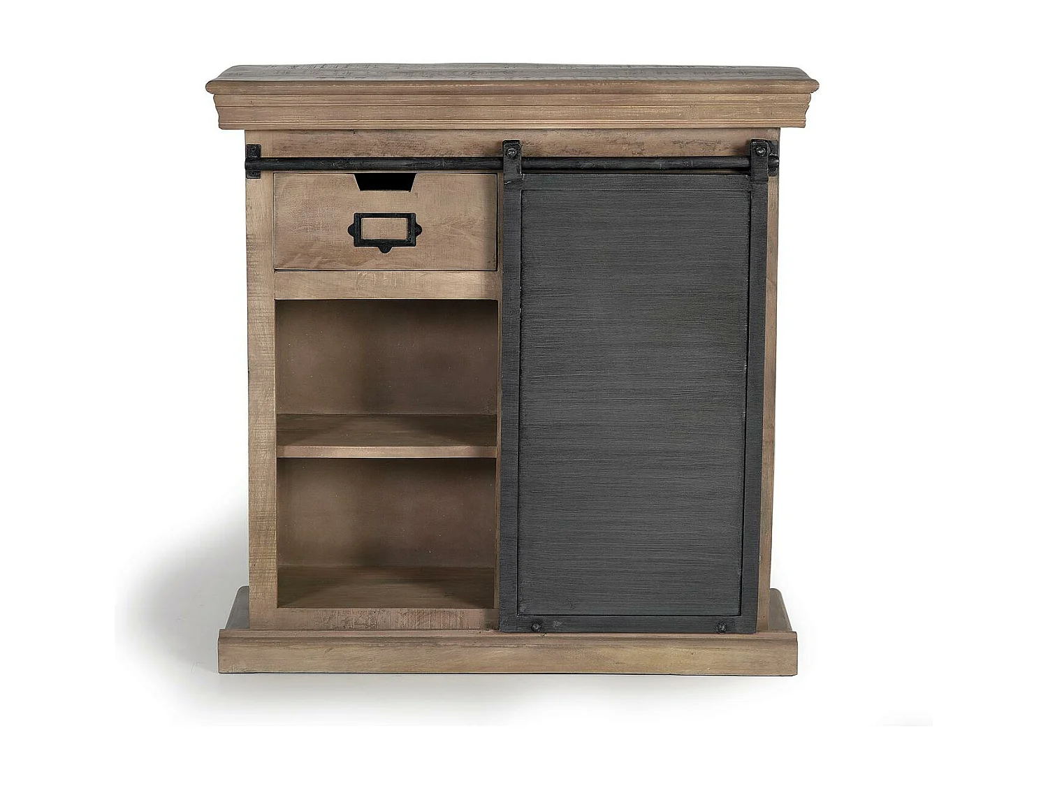 Konsole aus Mangoholz und Metallbeine in den natürlichen Farben Giner und Colomer 85x32x85