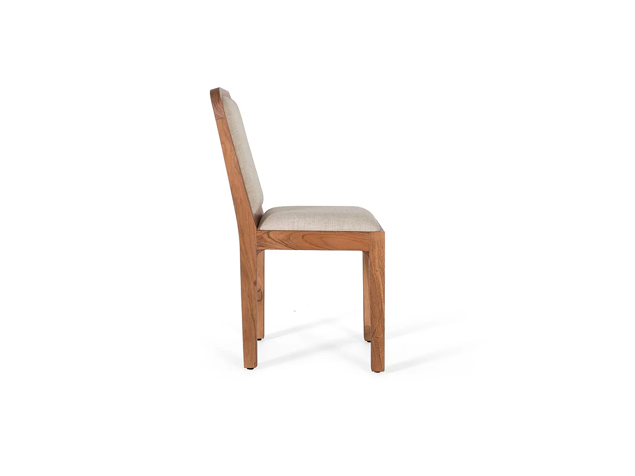 Chaise en bois d'acacia 45 cm, style rustique moderne - 91 x 45 x 58 cm