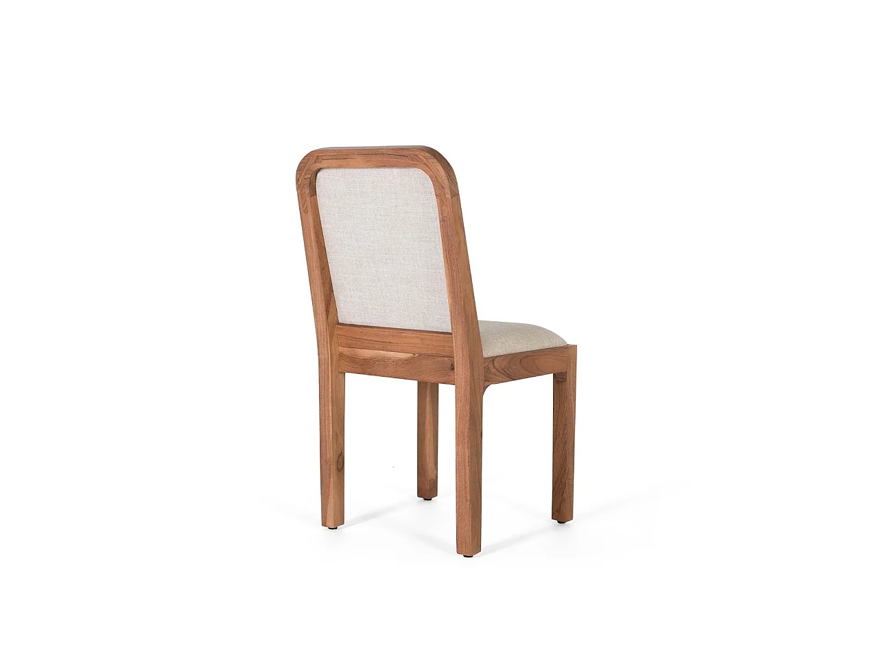 Chaise en bois d'acacia 45 cm, style rustique moderne - 91 x 45 x 58 cm