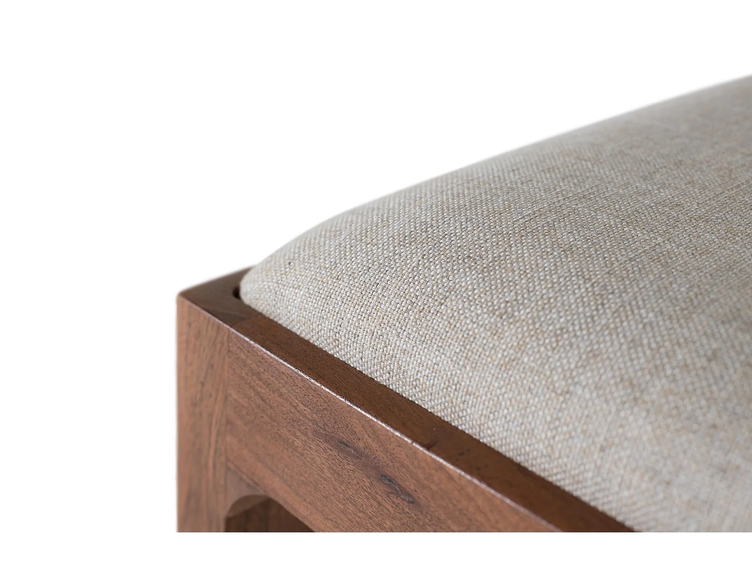 Chaise en bois d'acacia 45 cm, style rustique moderne - 91 x 45 x 58 cm