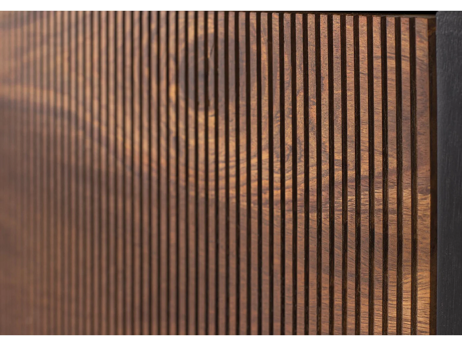 Meuble TV bois palissandre et manguier marron et métal