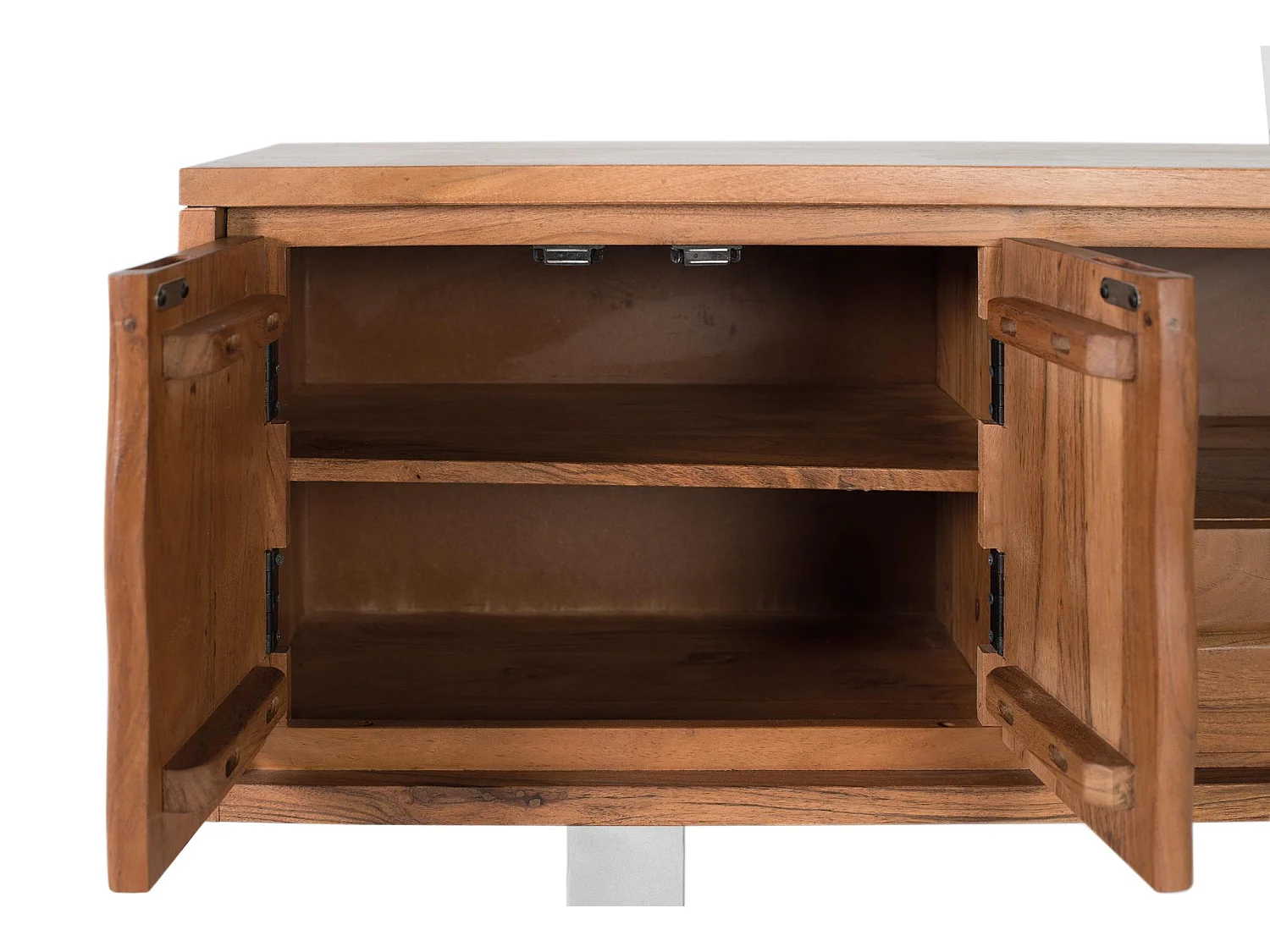 TV-Ständer aus Akazienholz, 170 cm, rustikal-moderner Stil – 56 x 170 x 40 cm