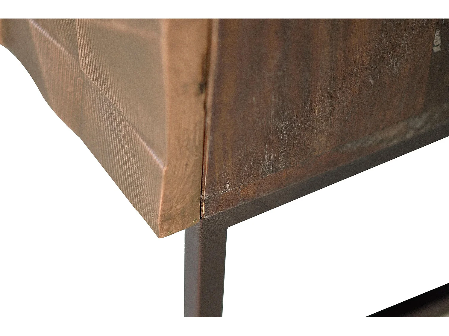 Tv-meubel van mangohout, 140 cm, rustieke moderne stijl - 55x140x40