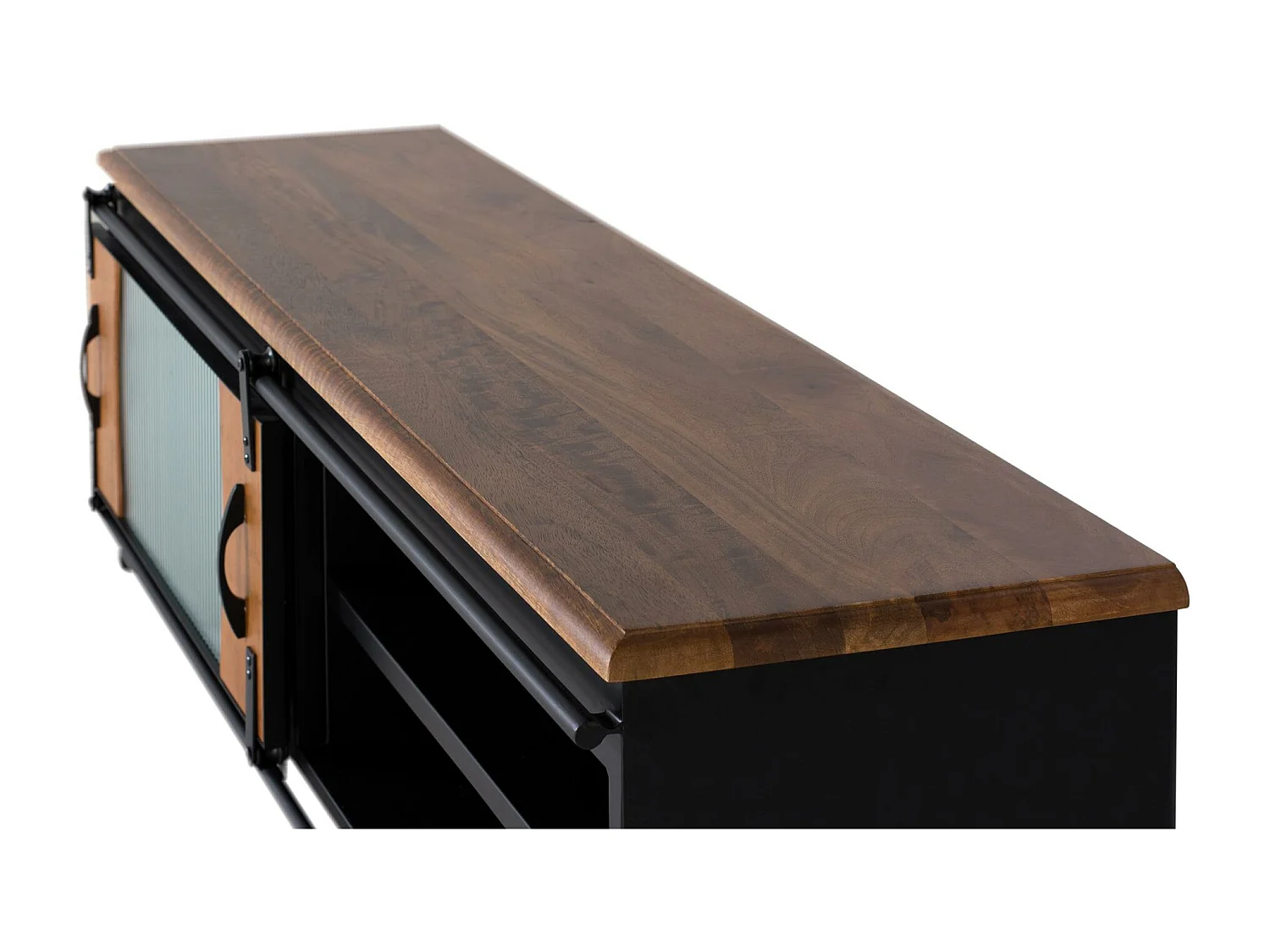 TV-Schrank aus Mangoholz und Metall