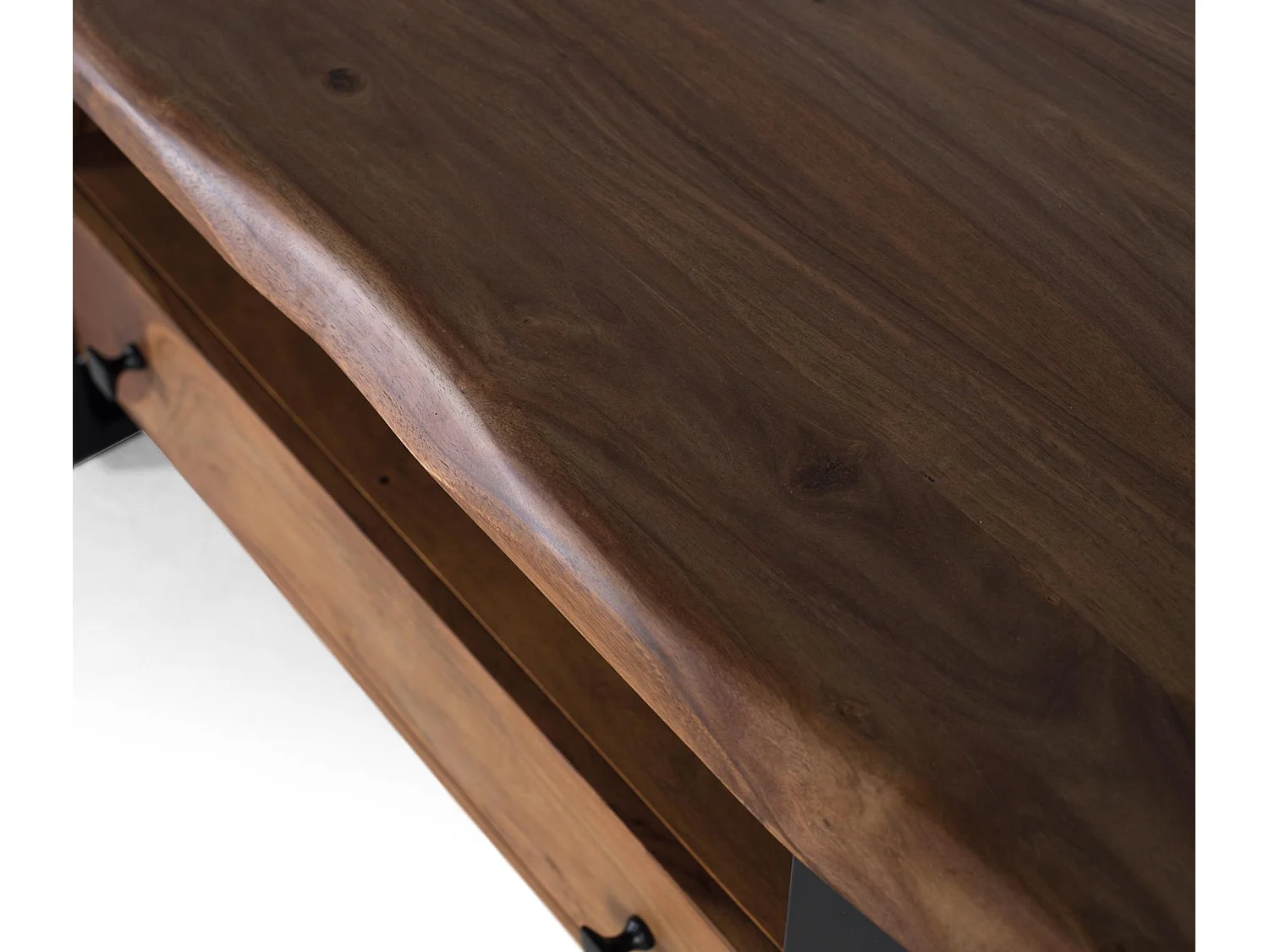 Mueble tv en palisandro y patas de metal