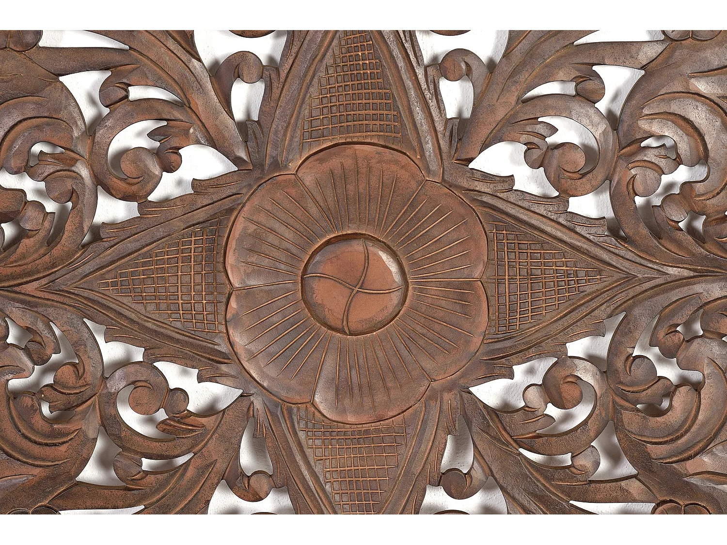 Tête de lit en MDF sculptée style bohème ethnique 166 cm - 81 x 166 x 3