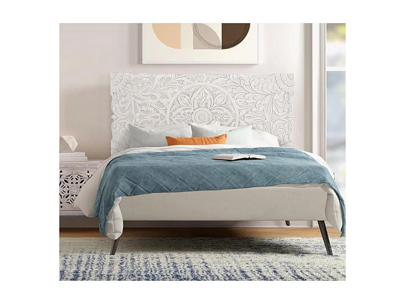 Kopfteil/Panel in Used-Optik in Weiß