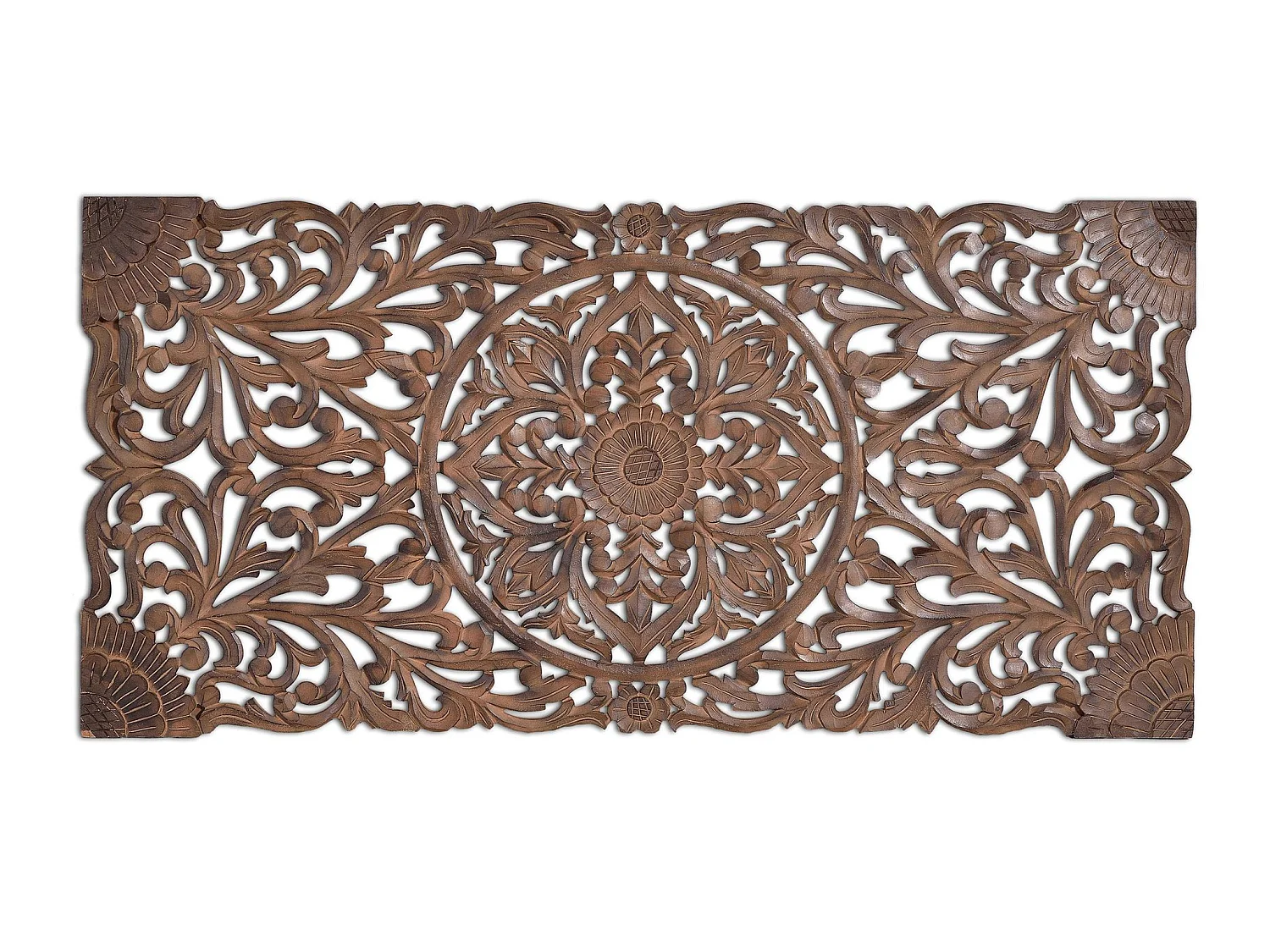 Tête de lit en MDF sculptée style ethnique 165 cm - 81 x 166 x 3
