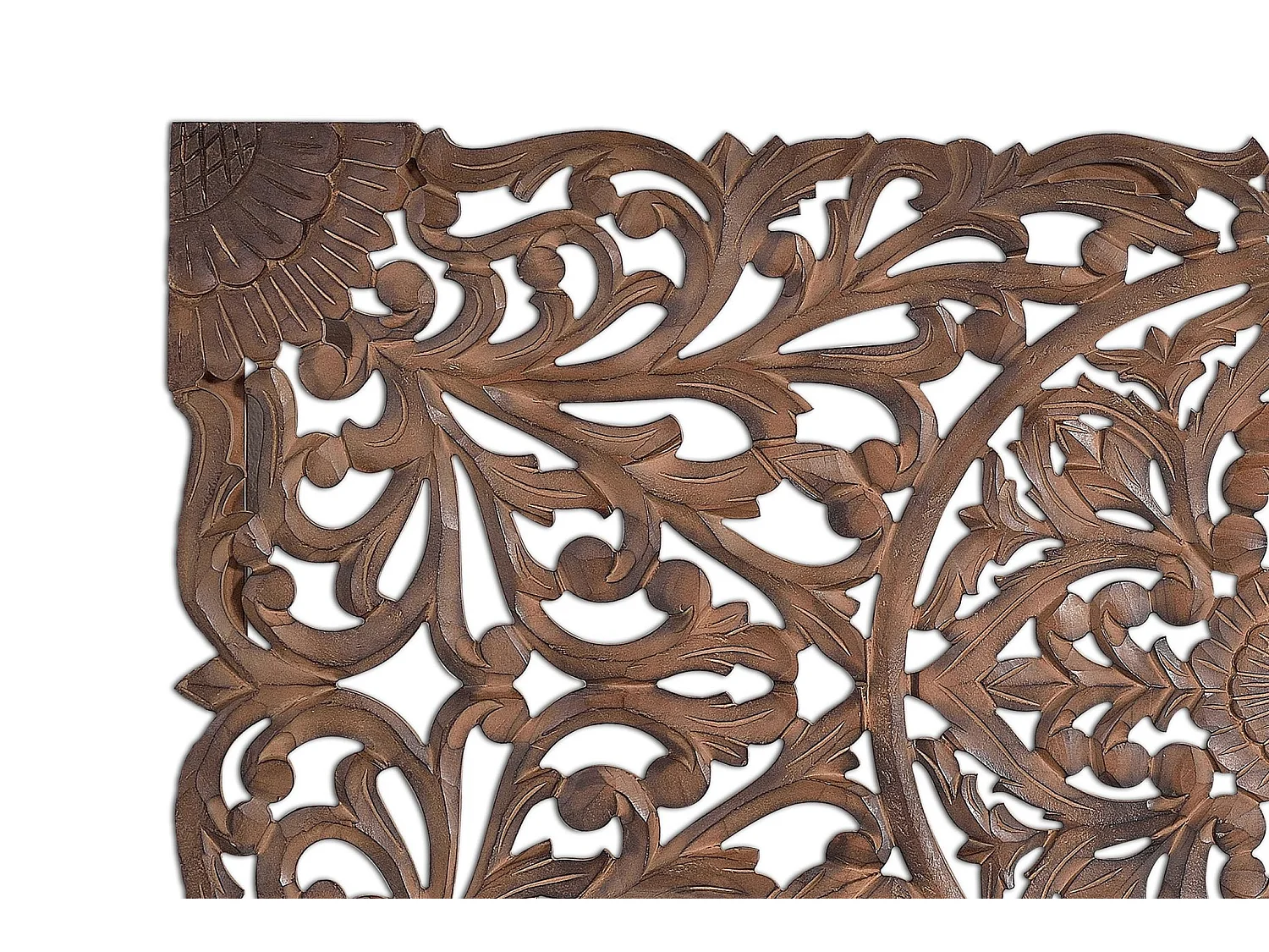 Tête de lit en MDF sculptée style ethnique 165 cm - 81 x 166 x 3
