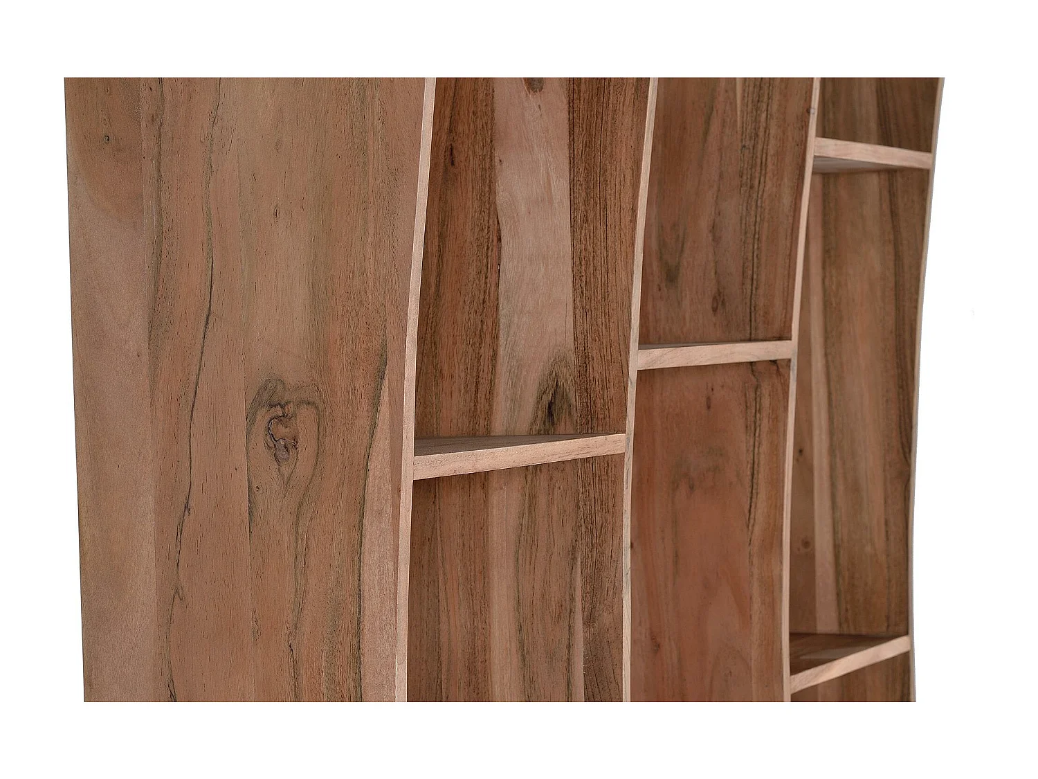 Bibliothèque en manguier marron 2 mètres