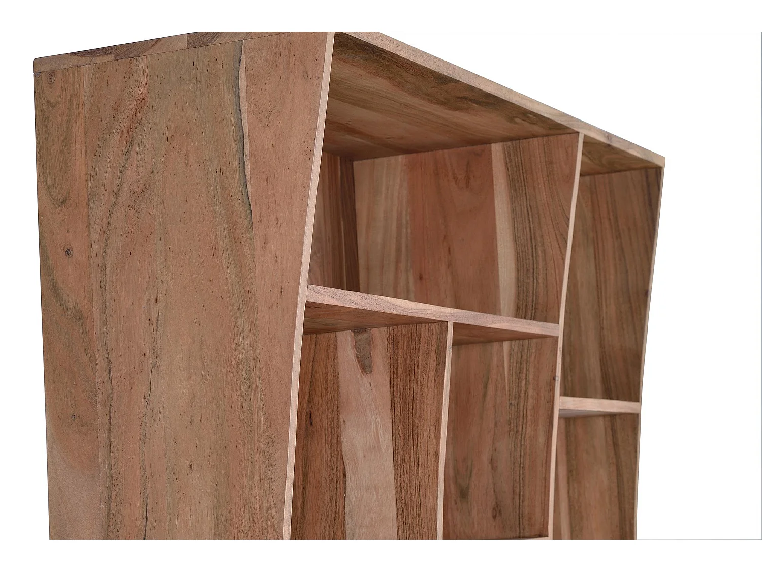 Bibliothèque en manguier marron 2 mètres